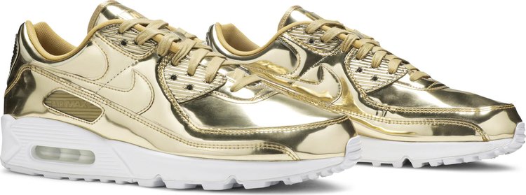 Wmns Air Max 90 Metallic Pack   Gold