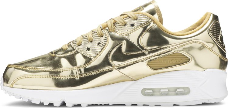 Wmns Air Max 90 Metallic Pack   Gold