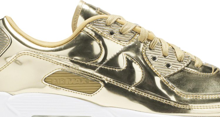 Wmns Air Max 90 Metallic Pack   Gold