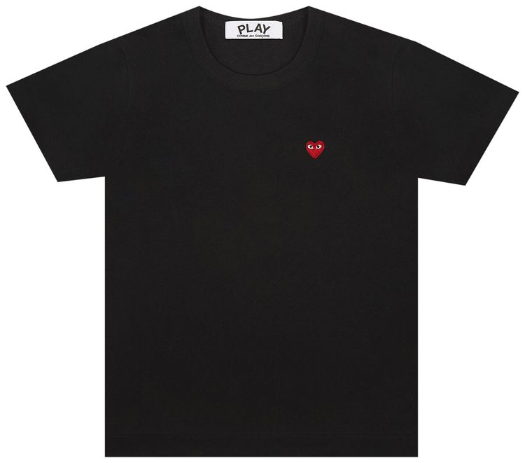 Comme des Garcons PLAY Little Heart T Shirt Black