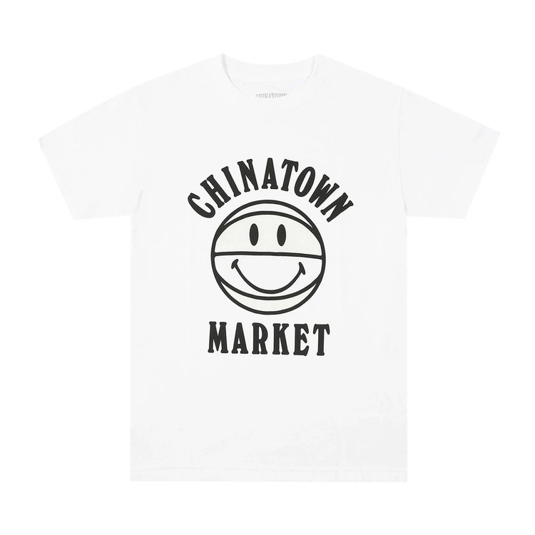 Chinatown Market UV Smiley Basketball T-Shirt 'White'