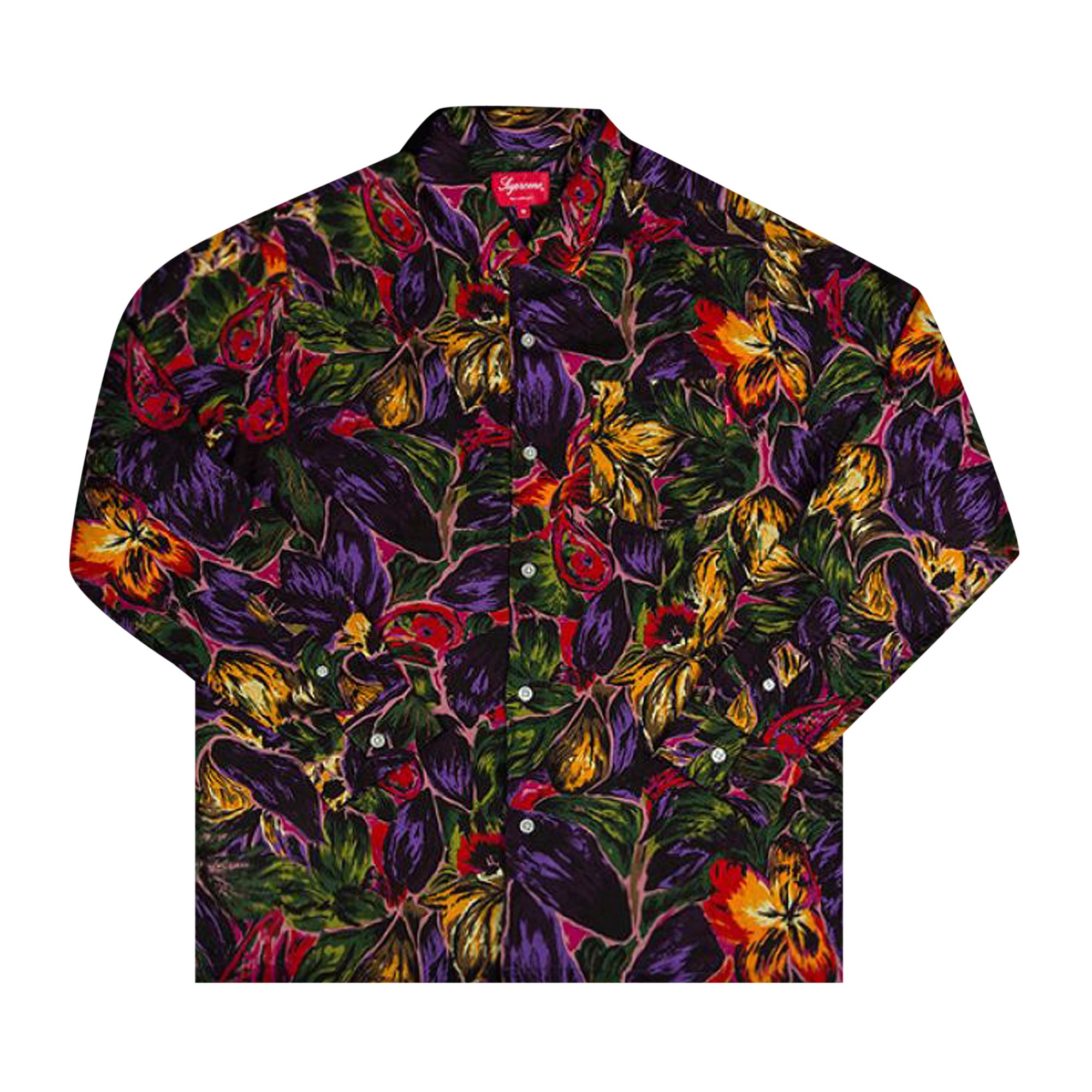 supreme flower rayon shirt-