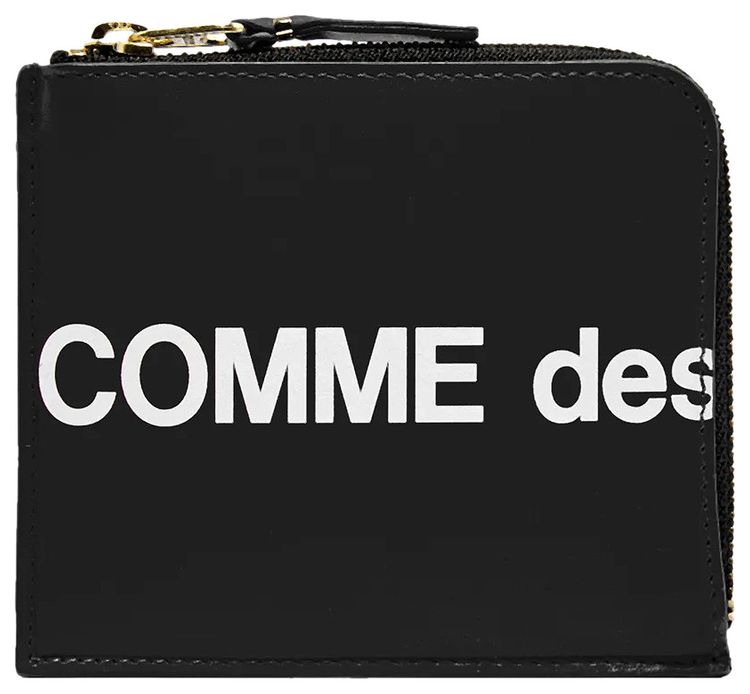 Comme des Garcons Huge Logo Wallet Black