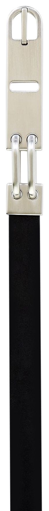 Rick Owens Men Tongue Leather Belt Black