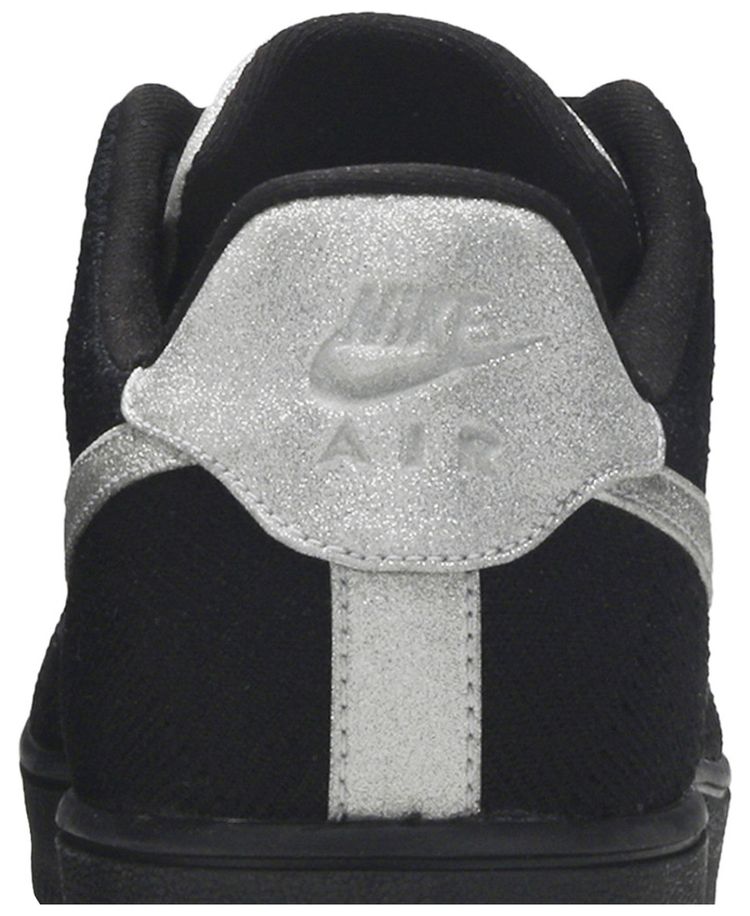 Nike Air Force 1 Ultra Flyknit Black Metallic Silver