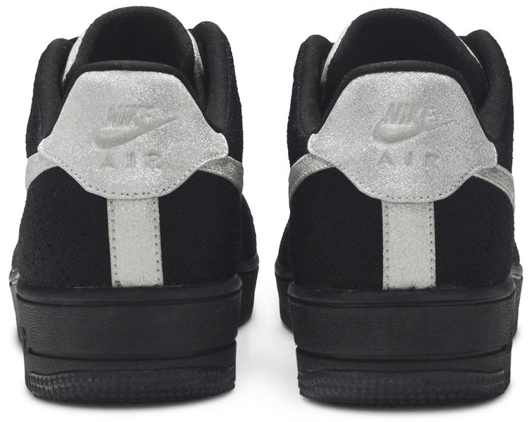 Nike Air Force 1 Ultra Flyknit Black Metallic Silver