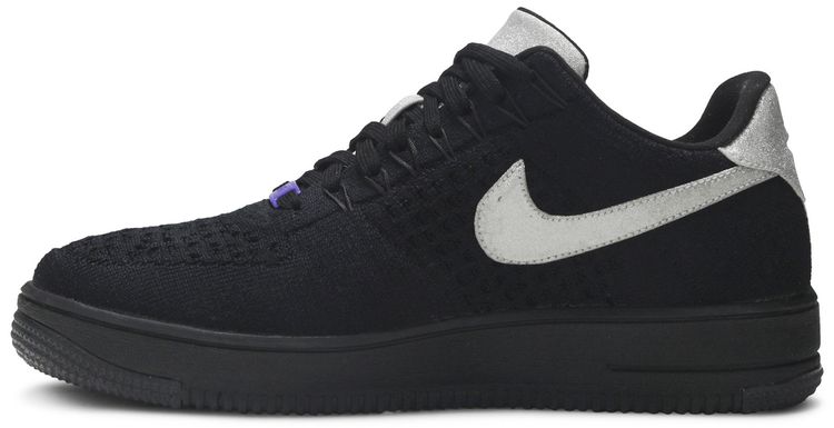 Nike Air Force 1 Ultra Flyknit Black Metallic Silver