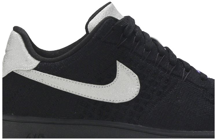 Nike Air Force 1 Ultra Flyknit Black Metallic Silver