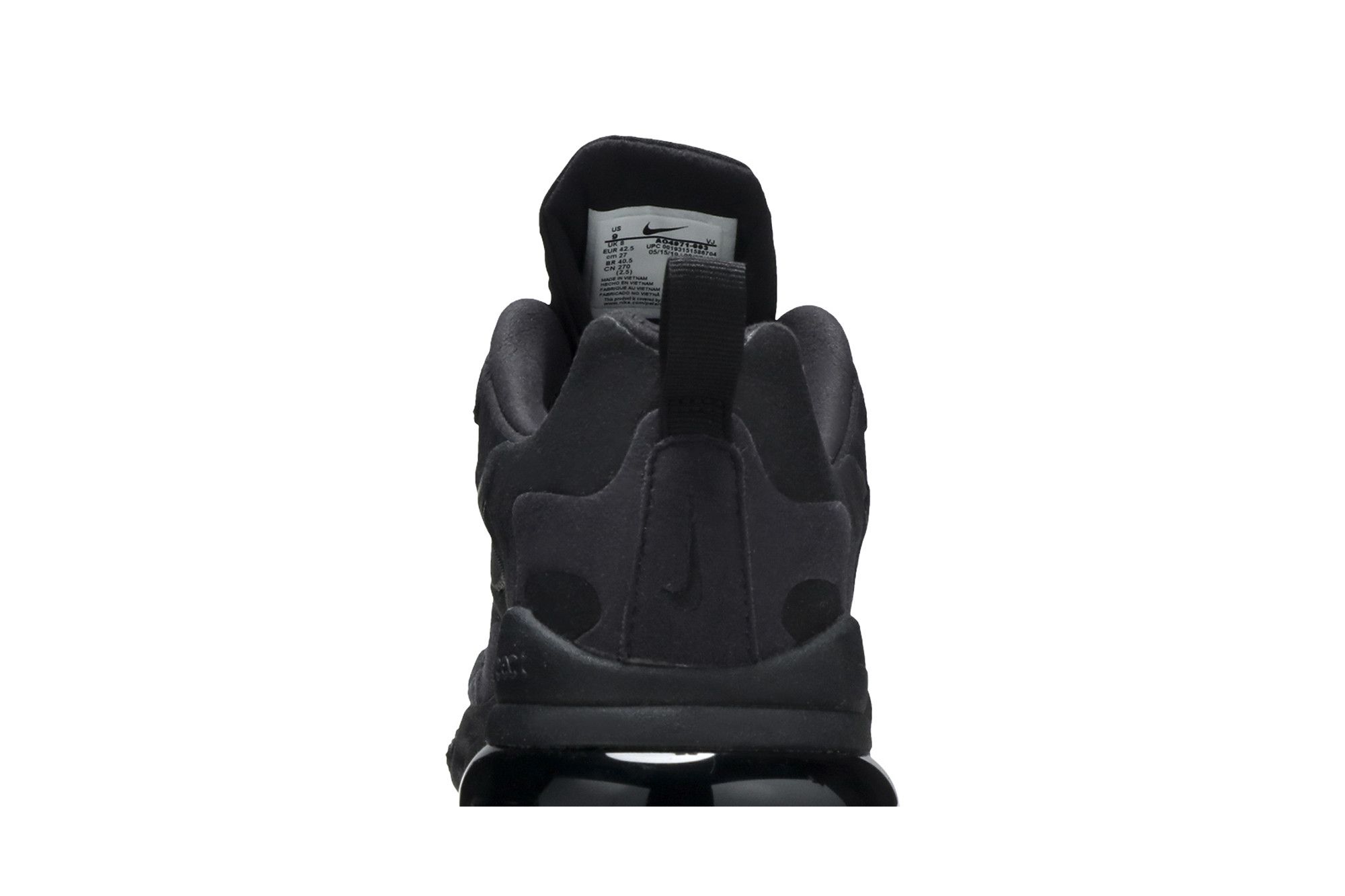 Nike 27 react triple black top