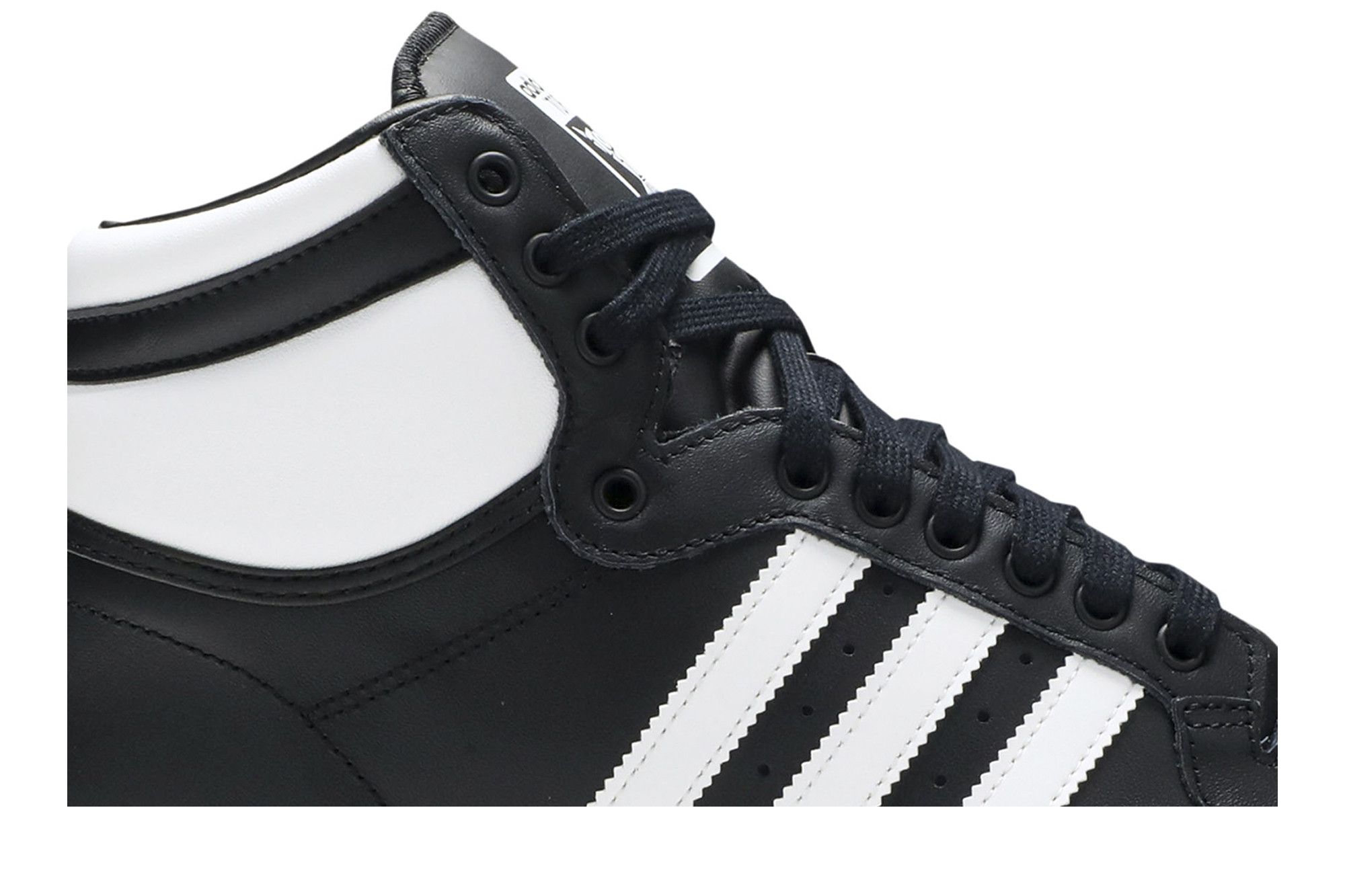 Black and white high top adidas sales
