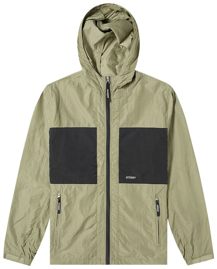 Stussy Block Tech Jacket Khaki
