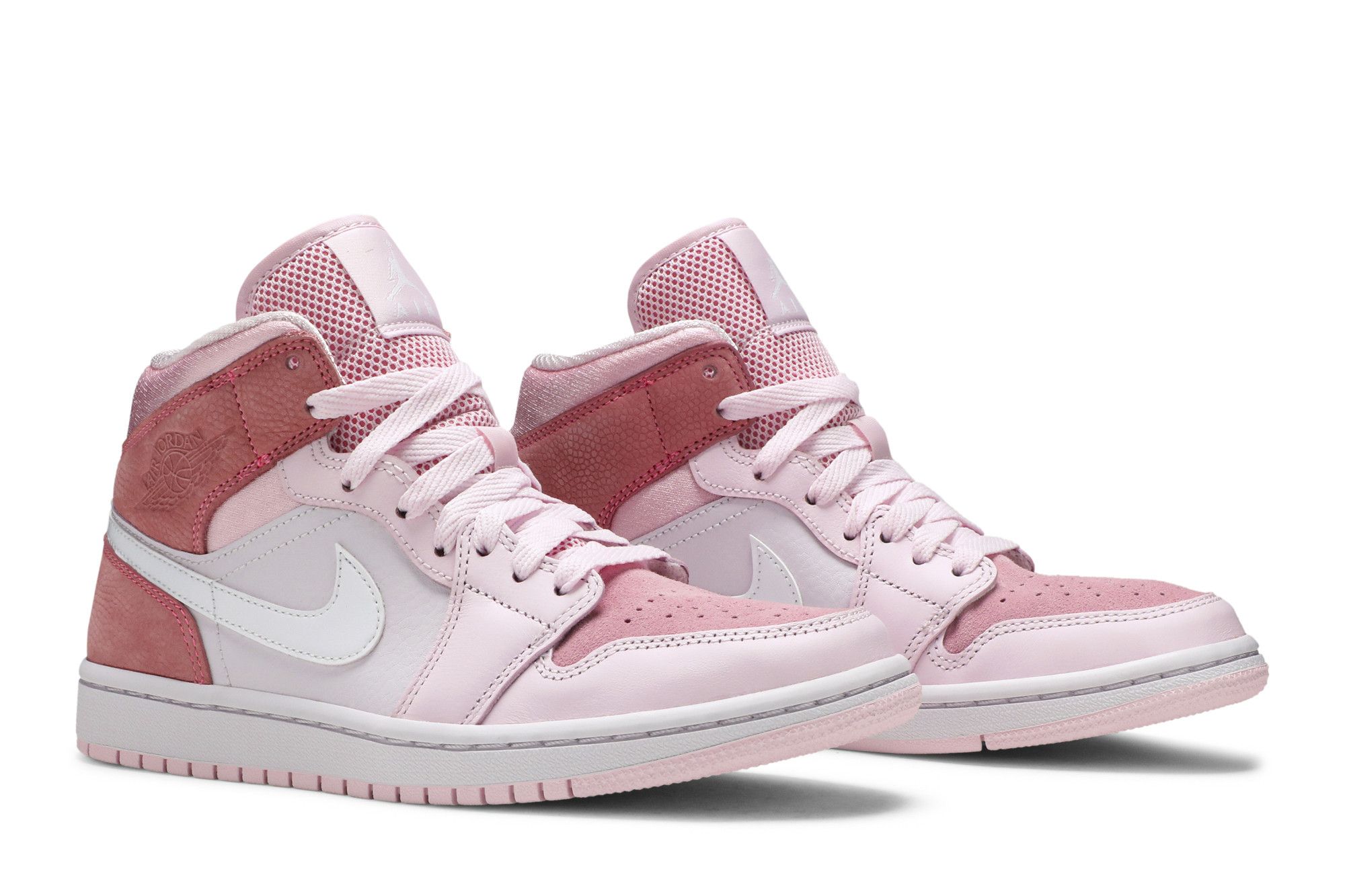 Size 5.0 Wmns Air Jordan 1 Mid 'Digital Pink'