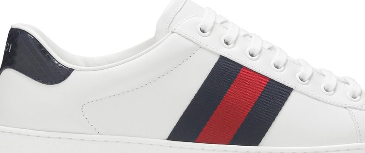 Gucci Ace Leather White Blue