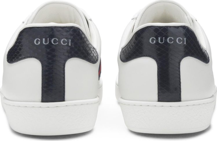 Gucci Ace Leather White Blue