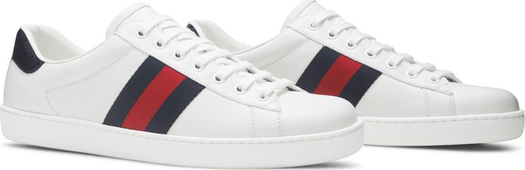 Gucci Ace Leather White Blue