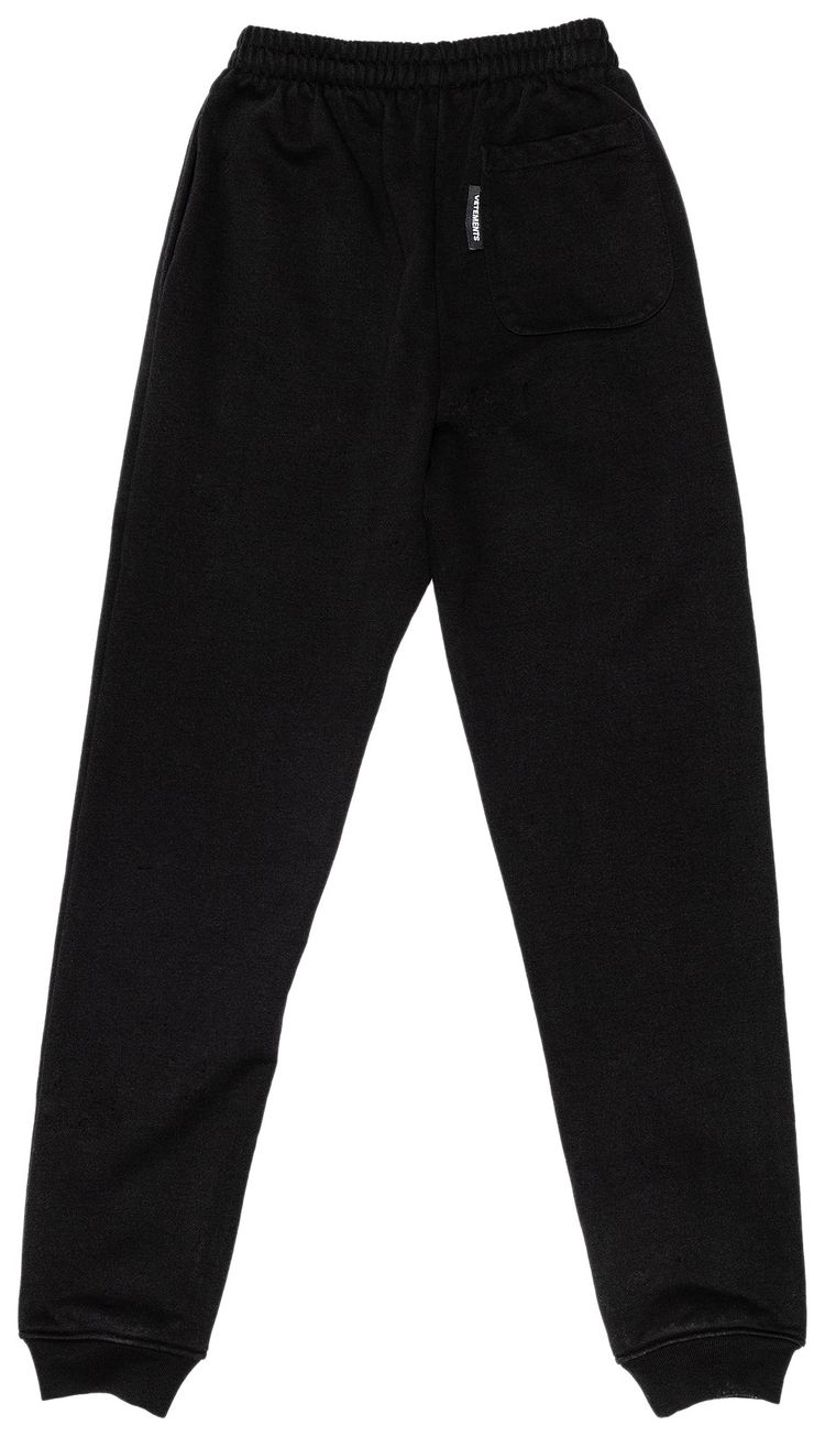 Vetements Gothic Font Sweatpants Black