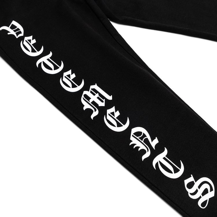 Vetements Gothic Font Sweatpants Black