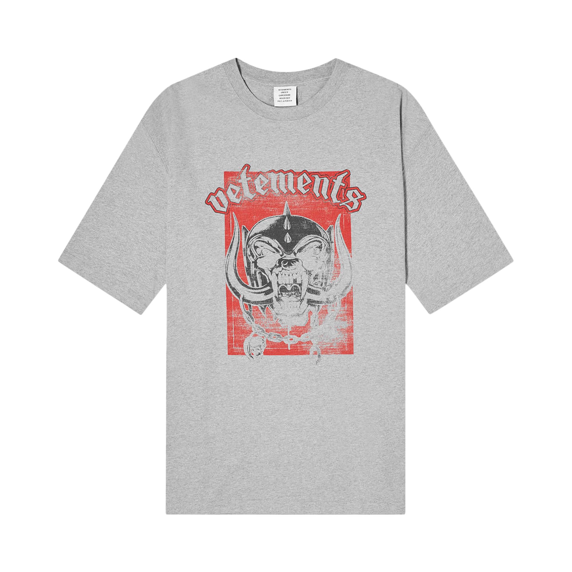 Vetements motorhead t shirt sales
