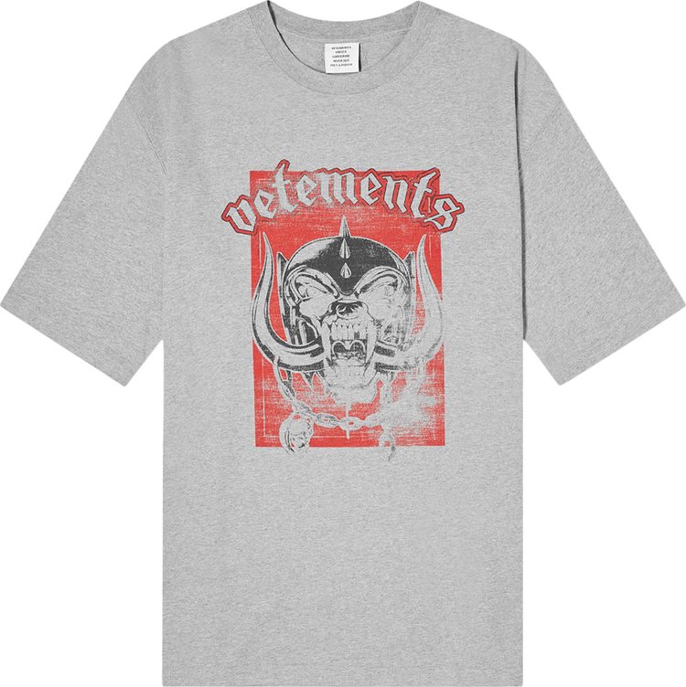 Vetements x The World Motorhead T-Shirt 'Grey'