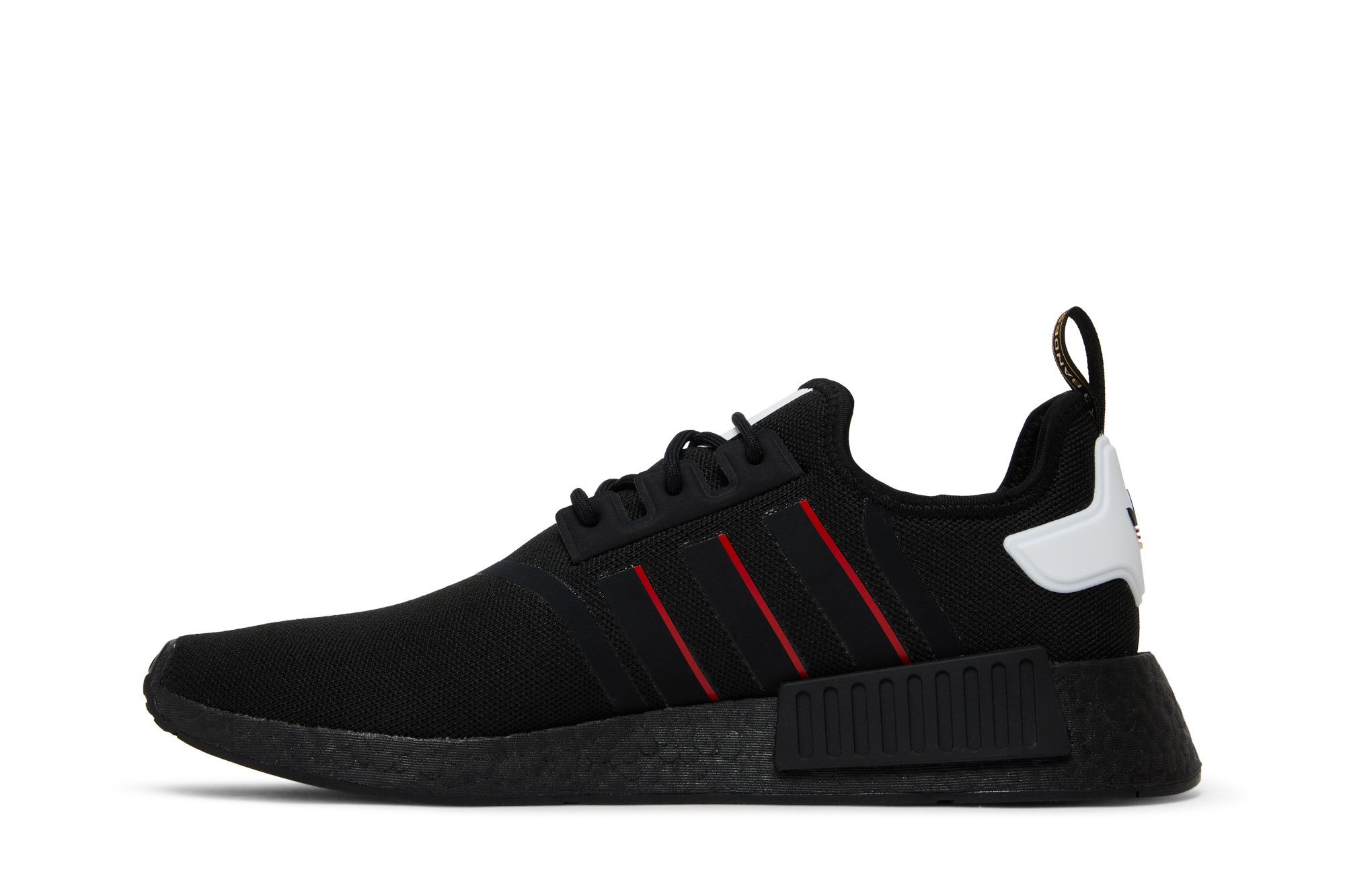Adidas nmd black red hot sale