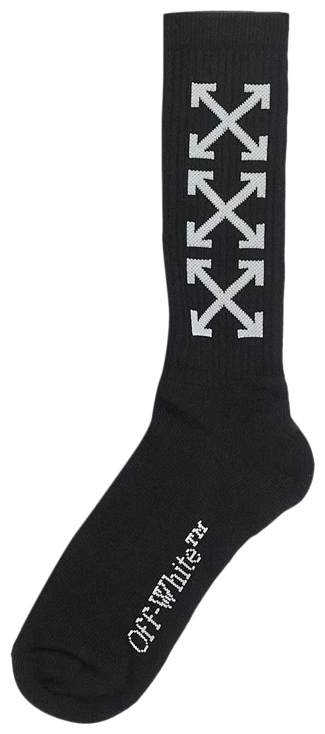 Off White Arrow Bookish Socks BlackWhite