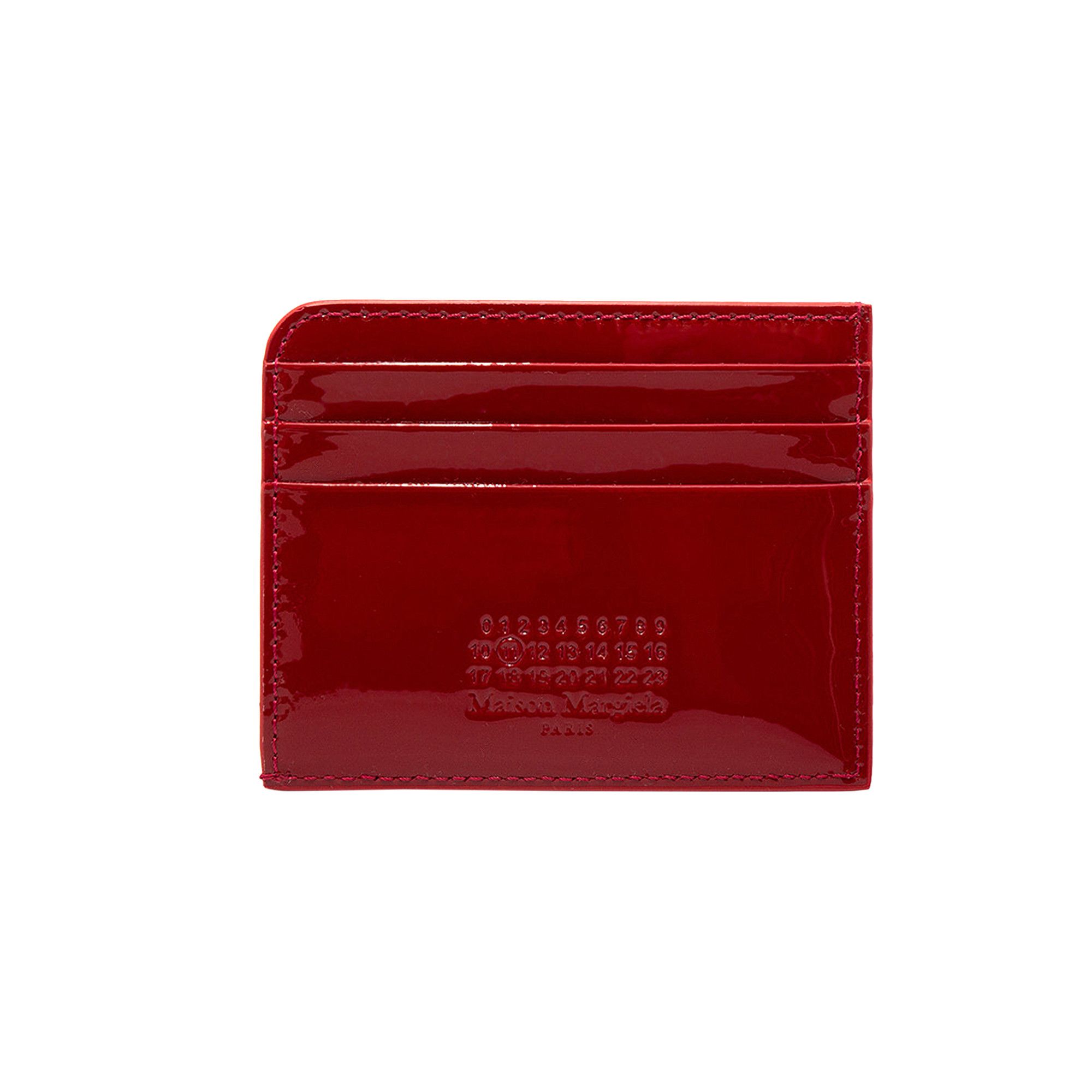 Buy Maison Margiela Patent Card Holder 'Red' - S56UI0140 P4986