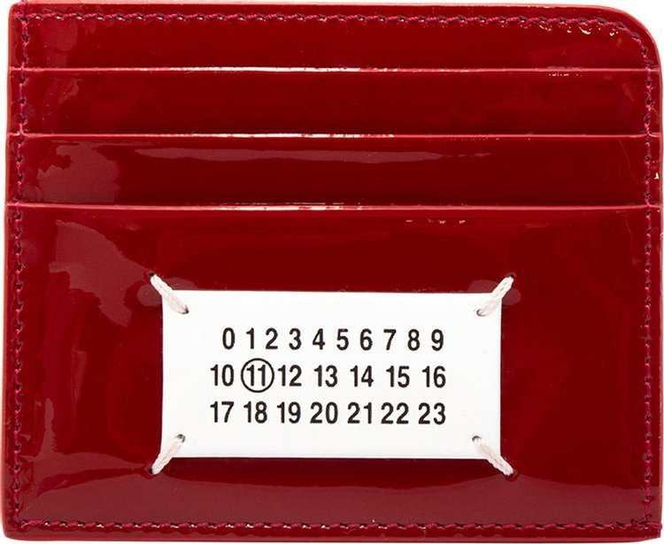 Maison Margiela Patent Card Holder 'Red'