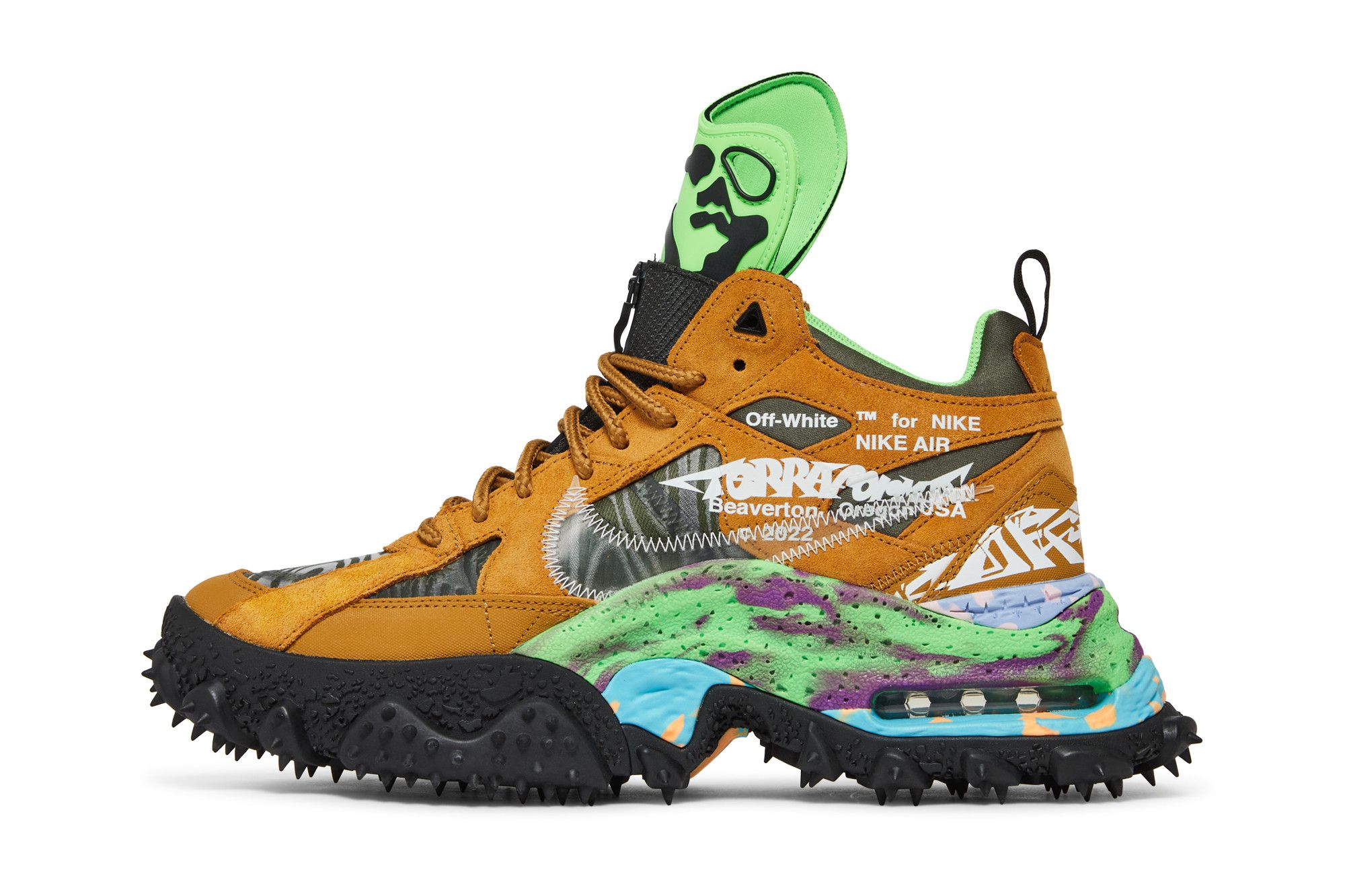 Off-White × Nike Air Terra Forma Wheat and Green Strike Nike Air Terra Forma Off-White Wheat Green Strike - YouTube
