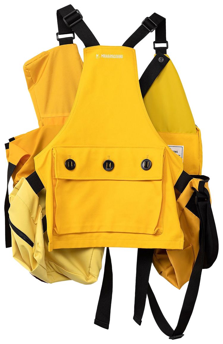 Maison Mihara Yasuhiro Bag Vest Yellow