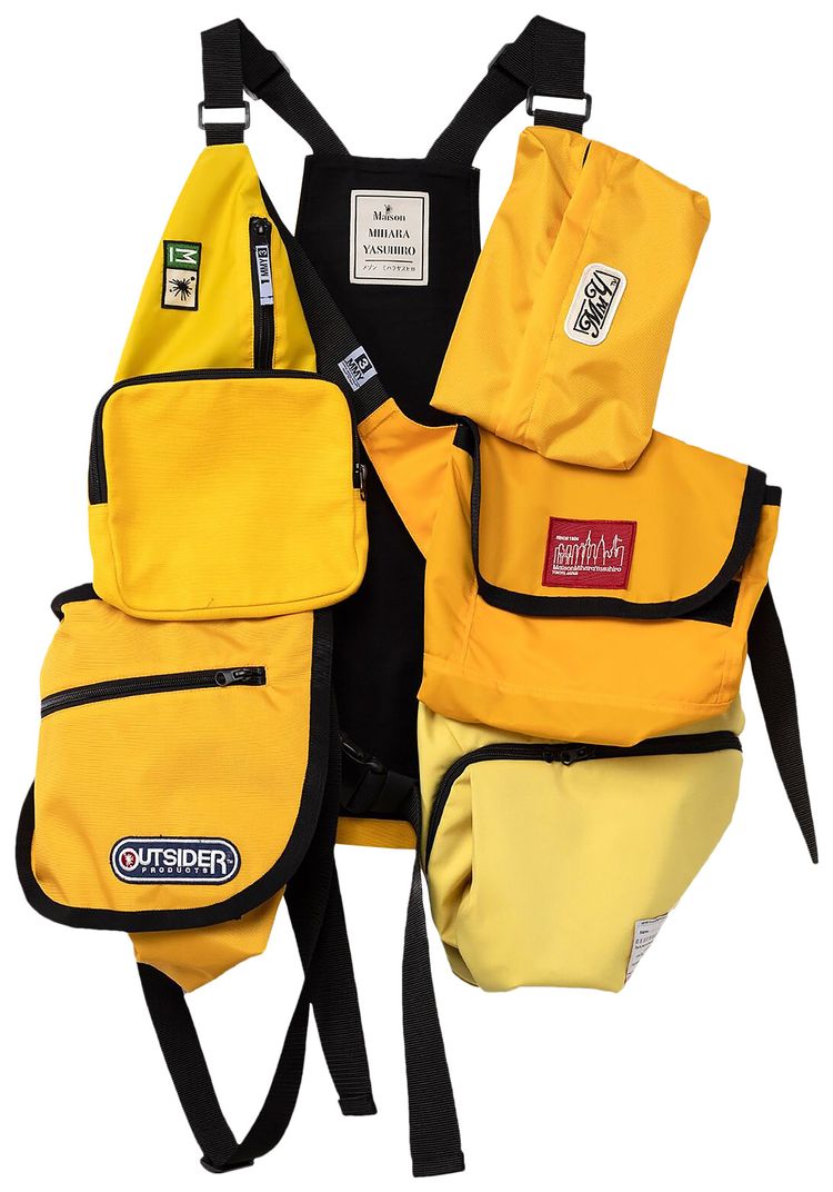 Maison Mihara Yasuhiro Bag Vest Yellow