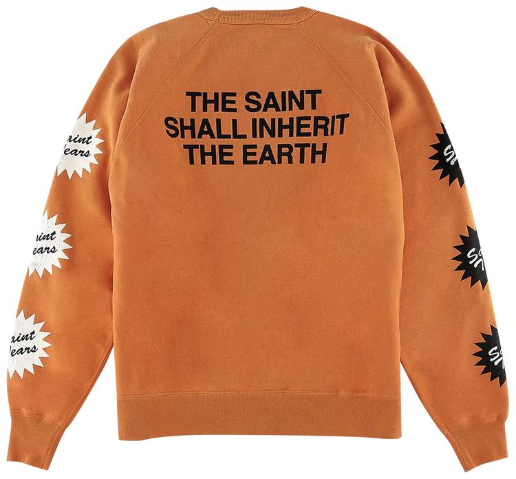 SAINT Mxxxxxx On The Milk Carton Crewneck Orange