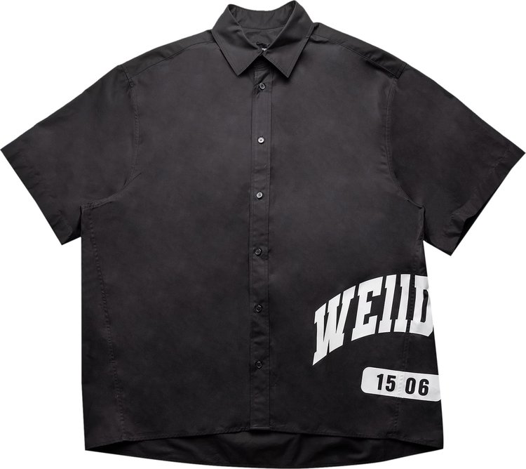 We11done Side Logo Short-Sleeve Shirt 'Black'