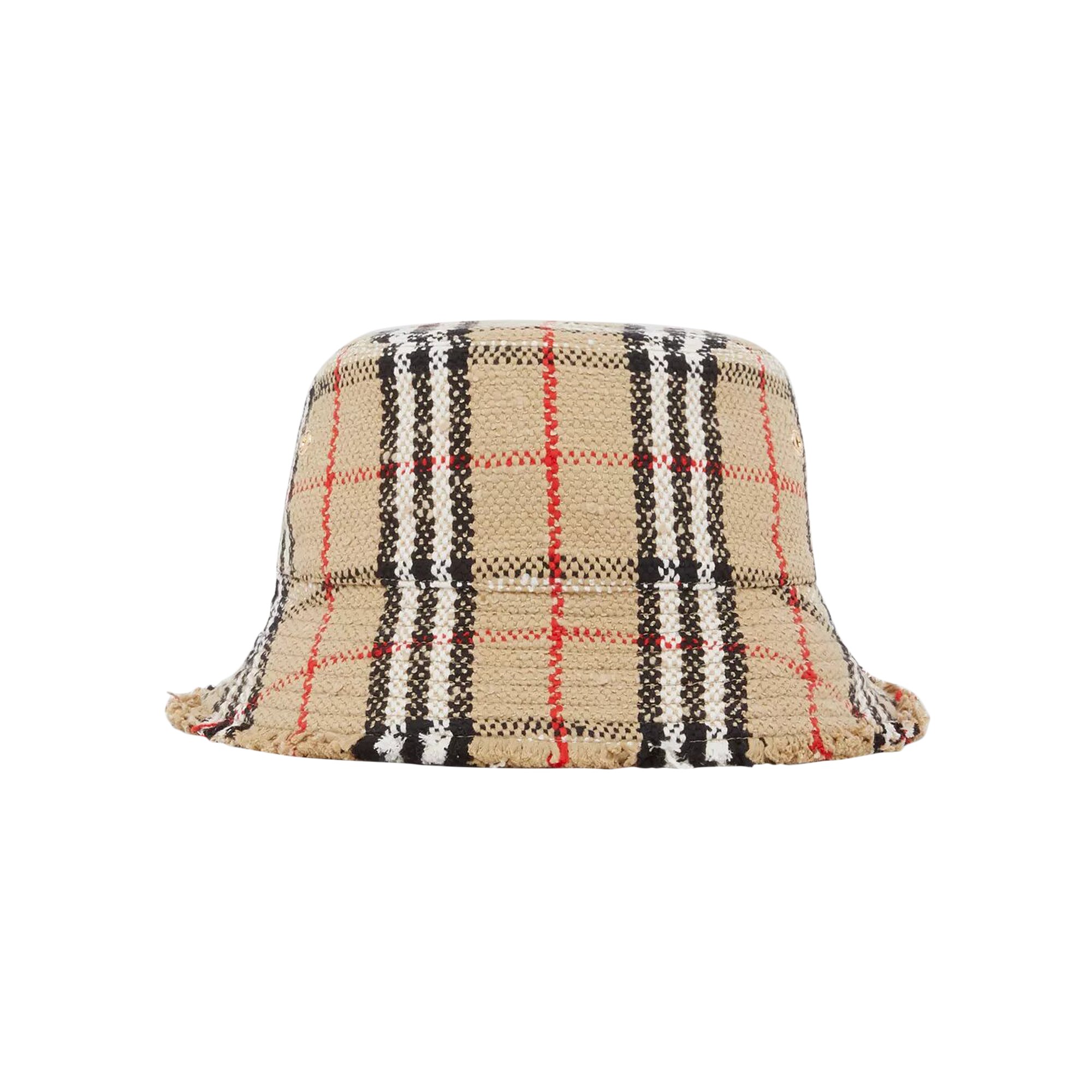 Buy Burberry Tweed Bucket Hat 'Archive Beige' - 8063742 | GOAT