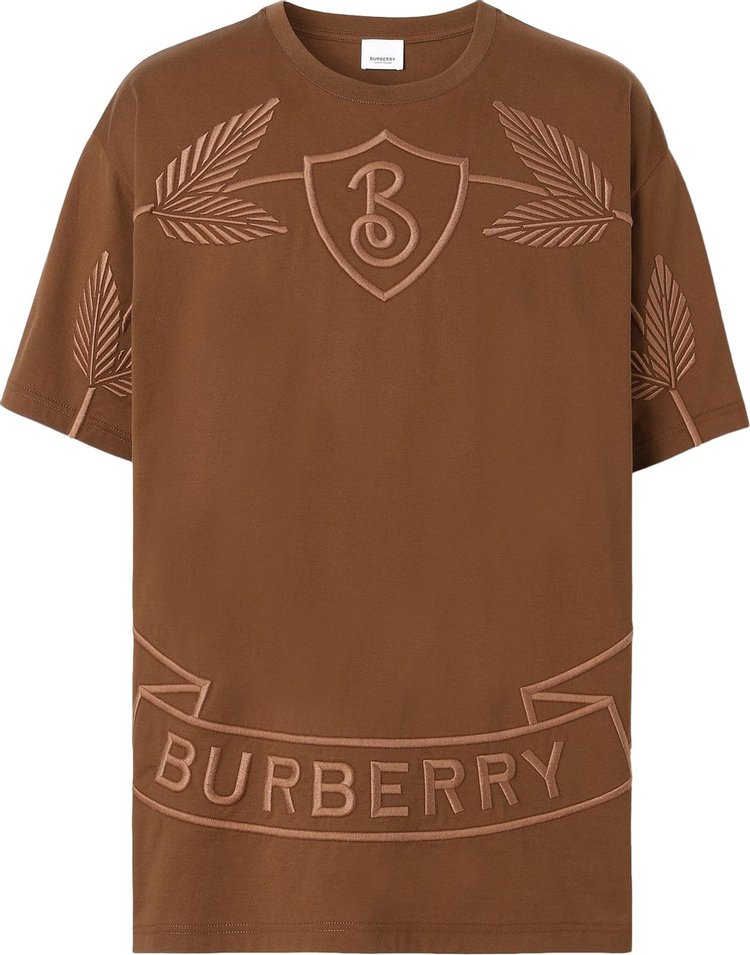 Buy Burberry Oak Leaf Crest T-Shirt 'Dark Birch Brown' - 8063204 | GOAT