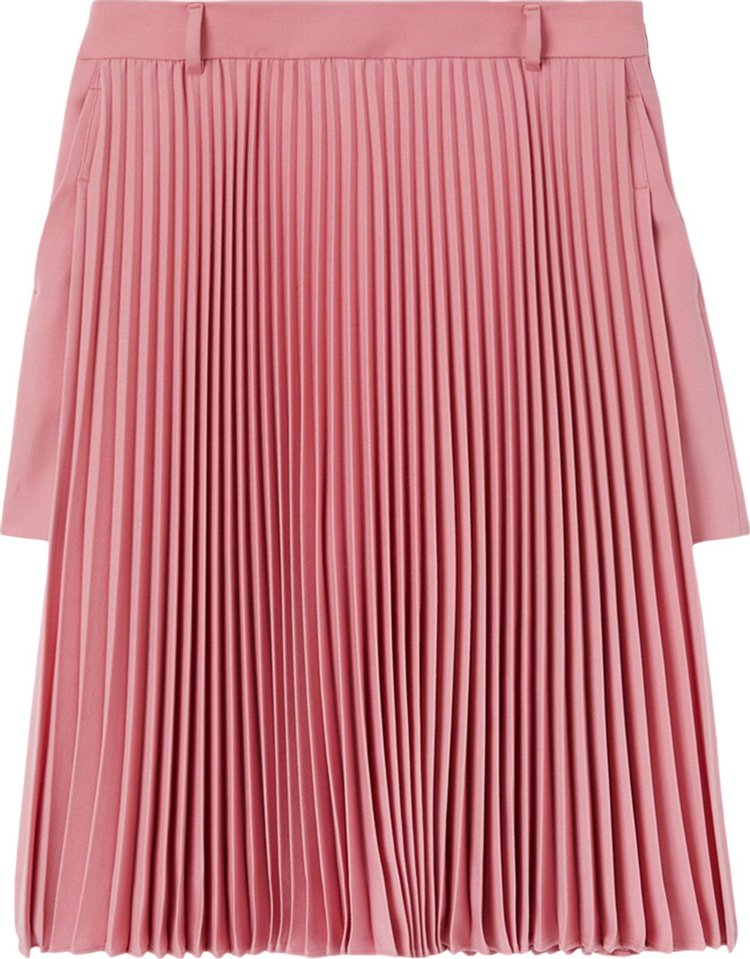 Burberry Pleated Panel Grain De Poudre Shorts 'Rosy Pink'