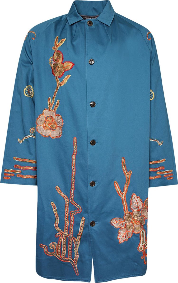 Bode Bell Flower Coat 'Blue/Multicolor'