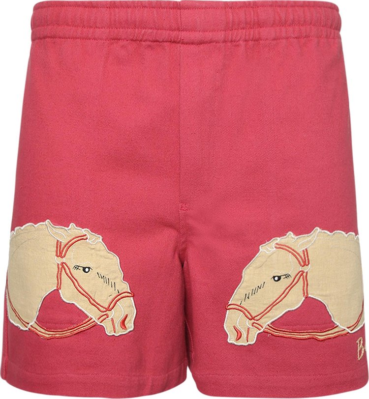 Bode Pony Applique Shorts 'Pink'