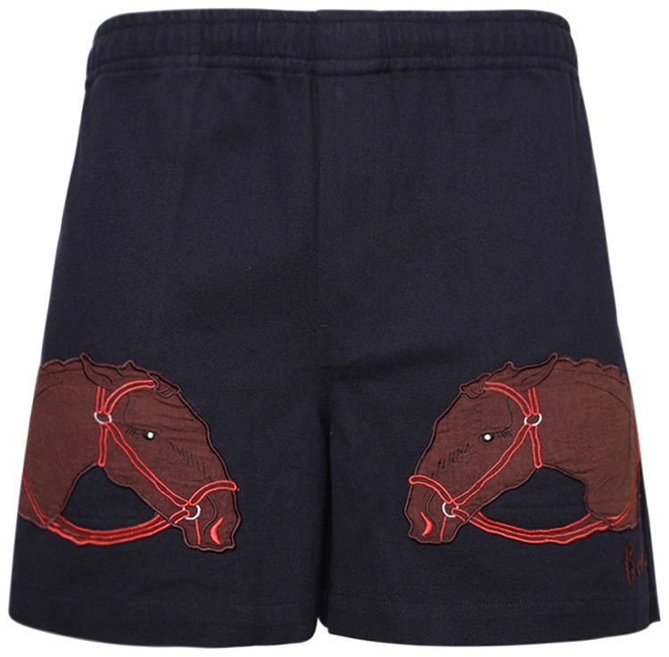Bode Pony Applique Shorts Midnight