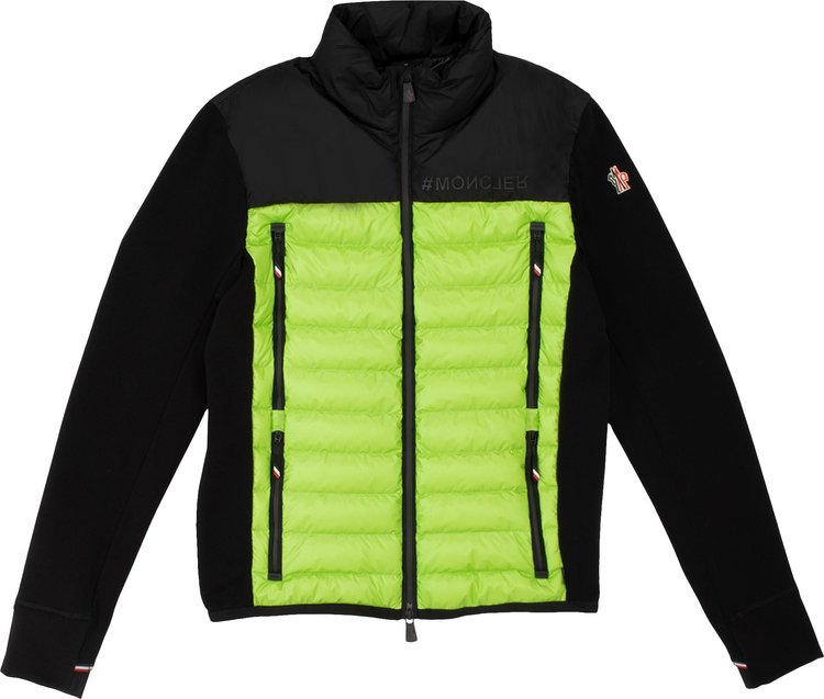 Moncler Grenoble Zip Up Cardigan 'Green/Black'