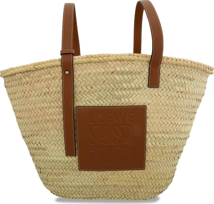 Buy Loewe Large Basket Bag 'Natural/Tan' - 327 02 S81 2435 | GOAT