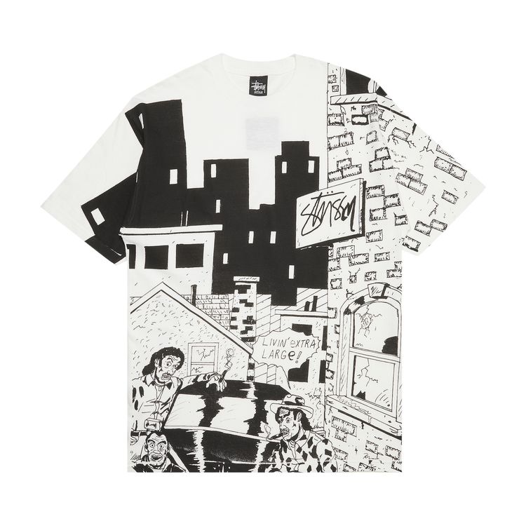 Stussy Real Deal Alley Tee White