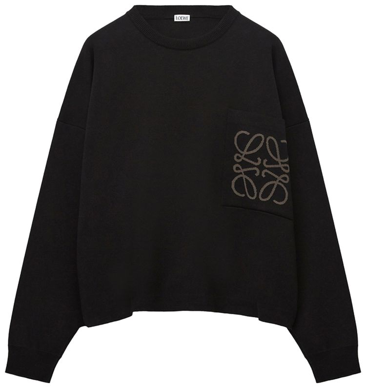 Loewe Anagram Pocket Sweater Black