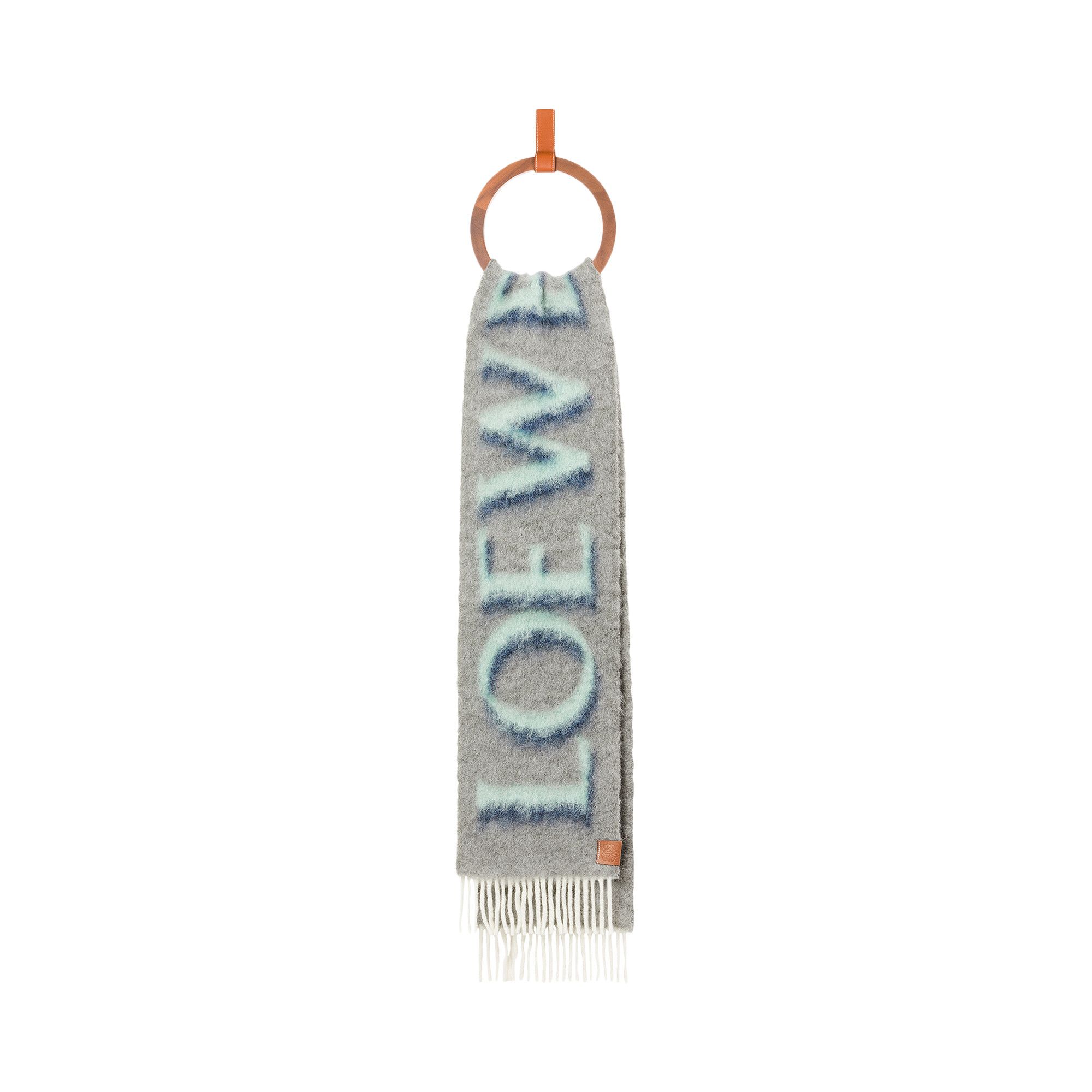 Buy Loewe Scarf 'Grey/Blue' - F811257X03 1134 | GOAT