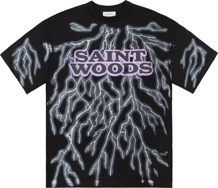 Saintwoods Lightning Tee 'Black'