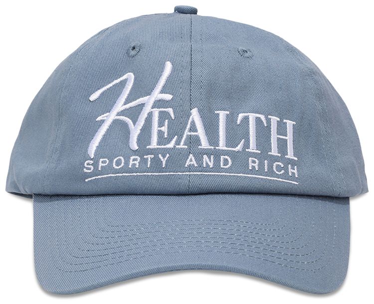 Sporty  Rich Big H Hat Steel Blue