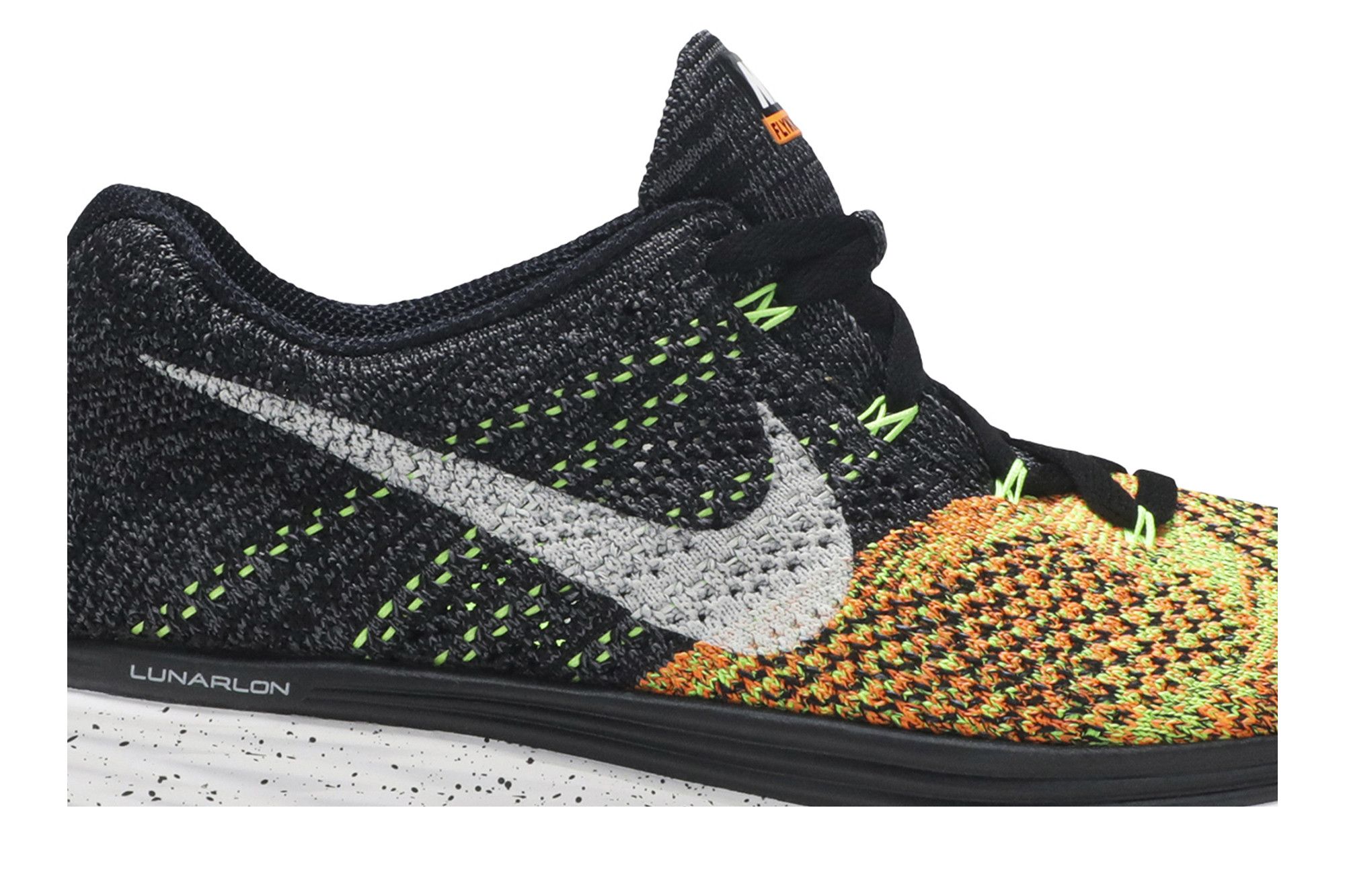 Size 13.0 Flyknit Lunar 3 Black Electric Green