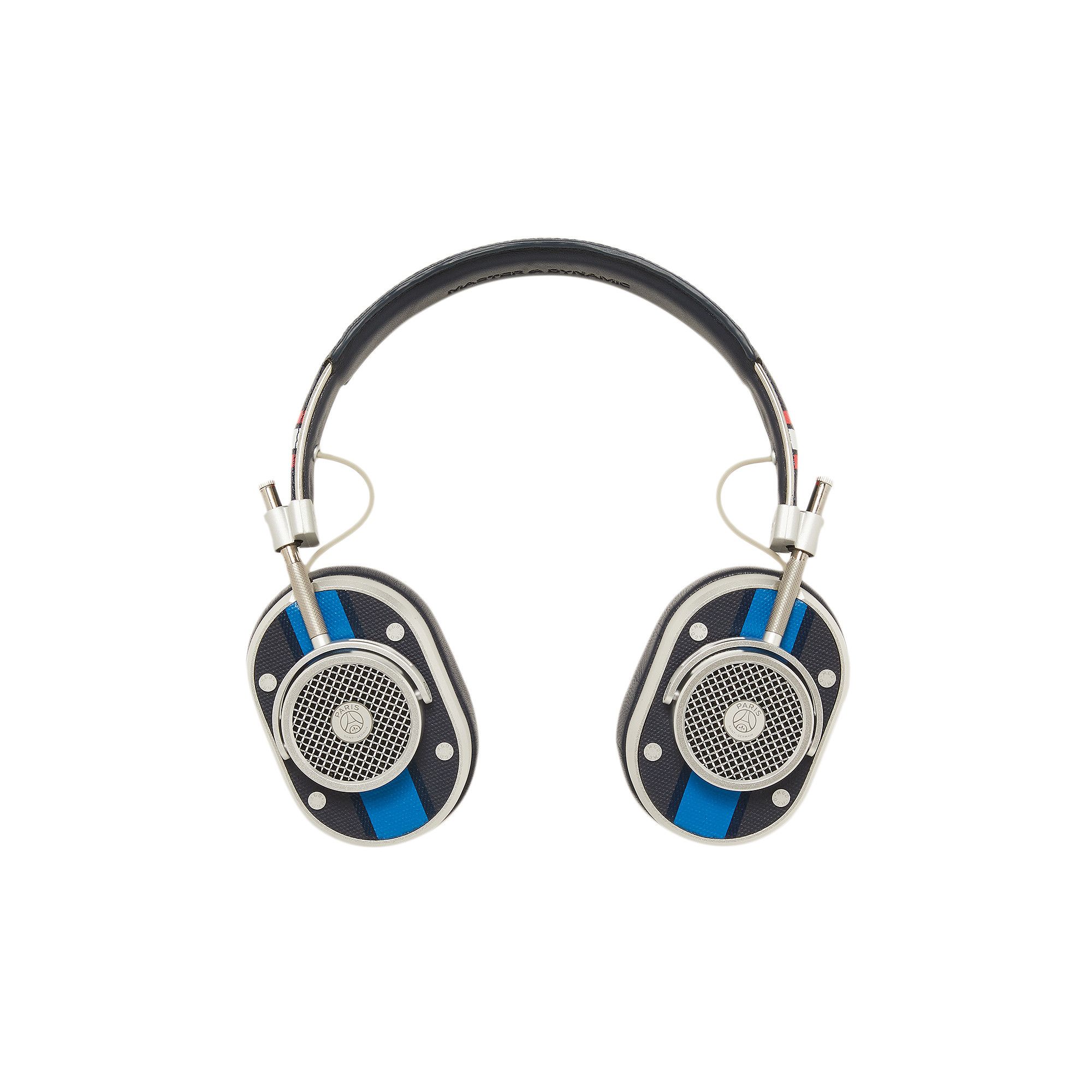 Master & Dynamic x Paris Saint-Germain MH40 Wireless Over Ear Headphones  'Silver/Blue'