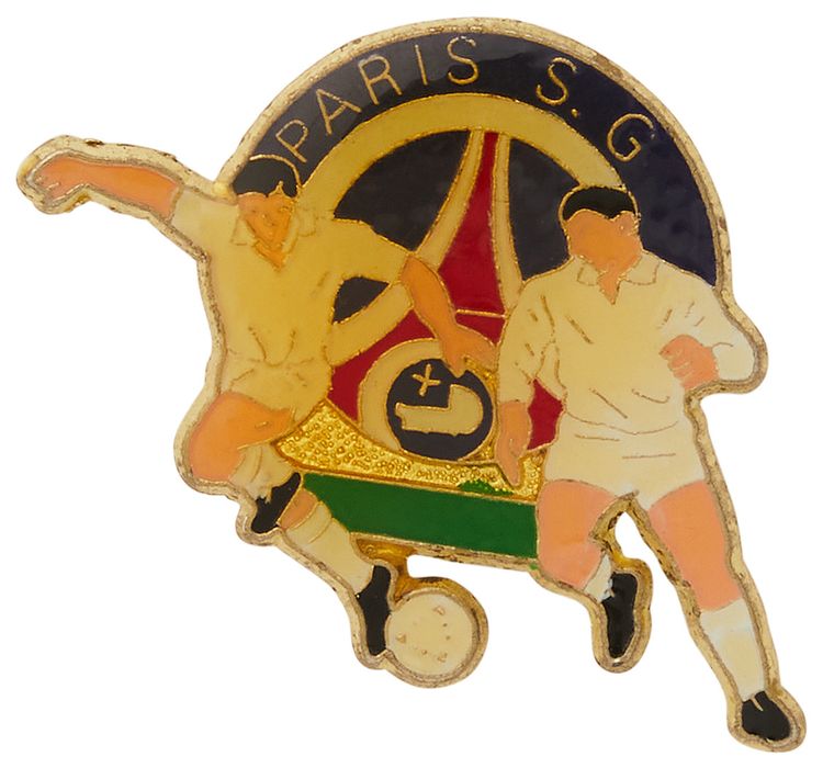 Paris Saint Germain Paris SG Duo Enamel Pin BlueRedWhite