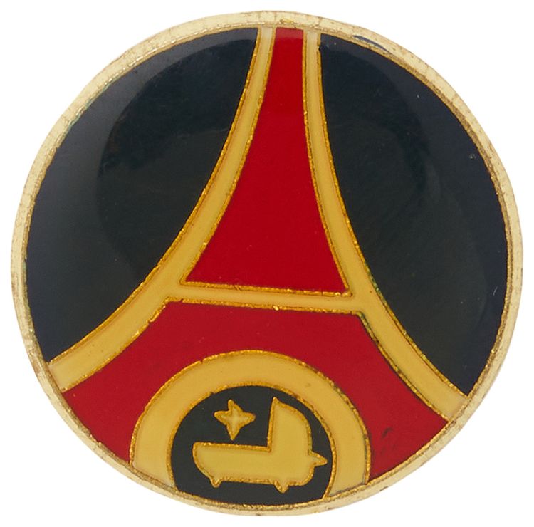Paris Saint Germain Eiffel Tower Enamel Pin BlueRed