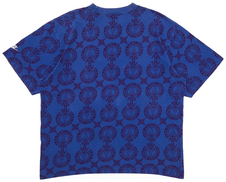 Nike Paris Saint Germain All Over Print Shirt Blue